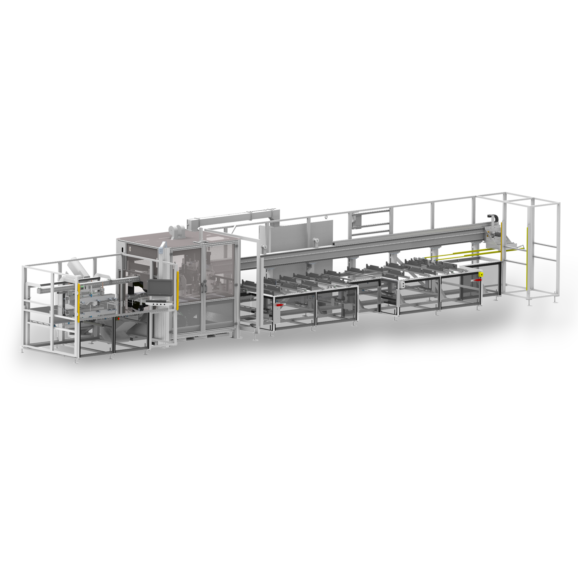 The standard in window frame production automation, the Joseph Machine SFMC Frame Processor
