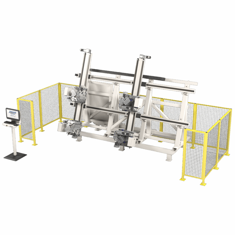 J-Weld four-point vertical PVC and vinyl window welding machine