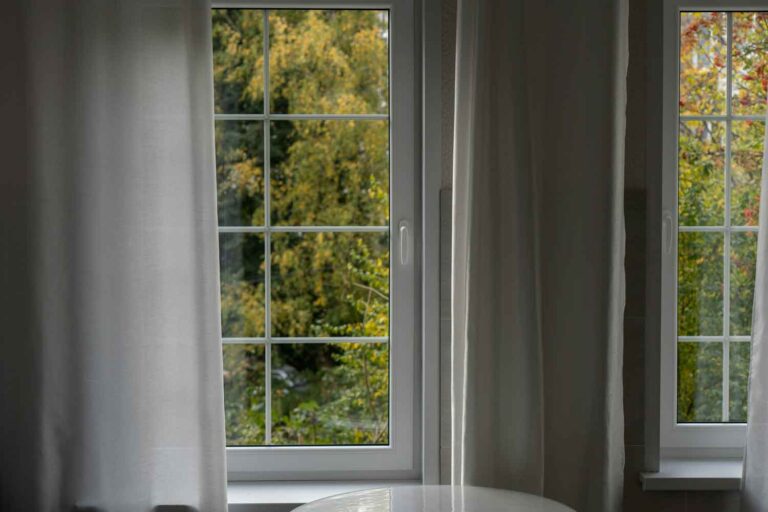 Finished vinyl window unit made with automated PVC window fabrication equipment