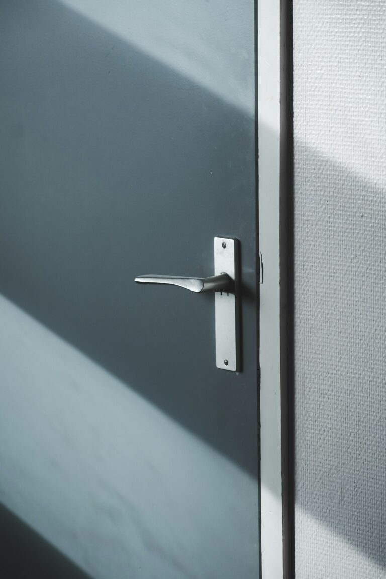 Door lever hardware of the type installed by automated window and door hardware assembly equipment